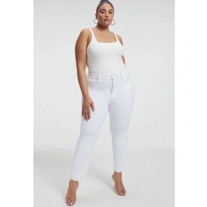 Good American Good‎ Legs Straight Leg Jeans White 22
